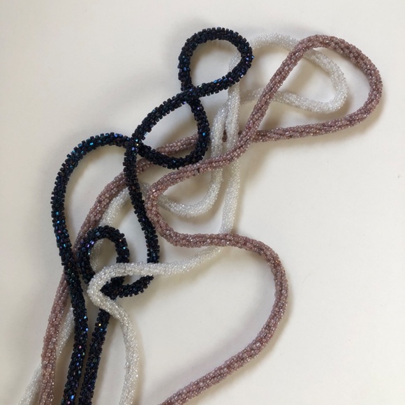 Belt or Necklace Wrap, Beaded & Tasseled, Choose Your Color main image 12